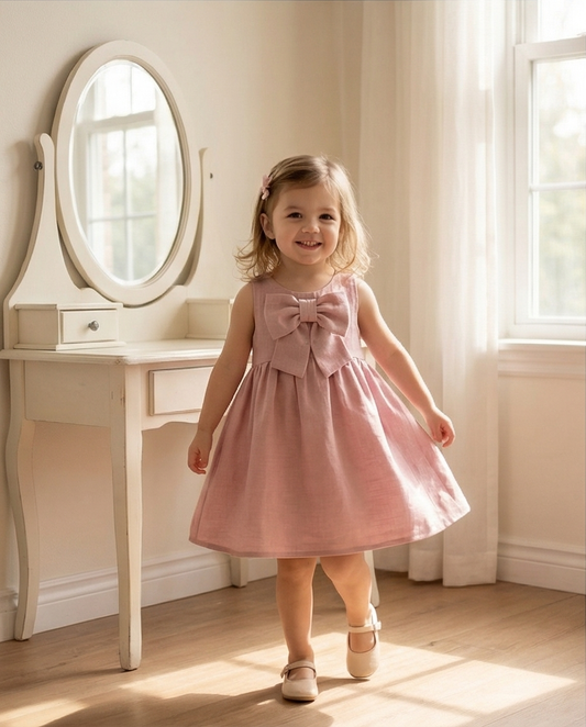 Blush Bow Dress